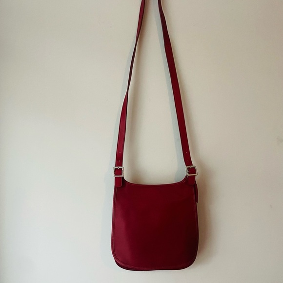 Coach Vintage Lecacy Slim Saddlebag Red RARE 9135 - Picture 3 of 12